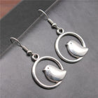 Aretes Colgantees breloque oiseau vintage - Bijoux Bohemios faits main 1