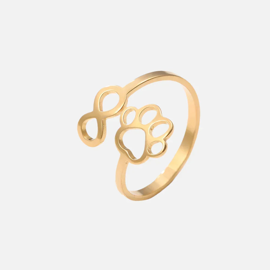 Anillo Huella Infinie ajustable - Acero inoxidable