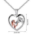 Collar Fille y Cheval Zircon Corazón Hermoso 4