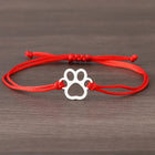 Pulsera Cordon Empreinte de Huella - Design ajustable Negro y Rojo 2