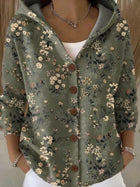 Paloma | Chaqueta de Punto Estampada con Capucha 5