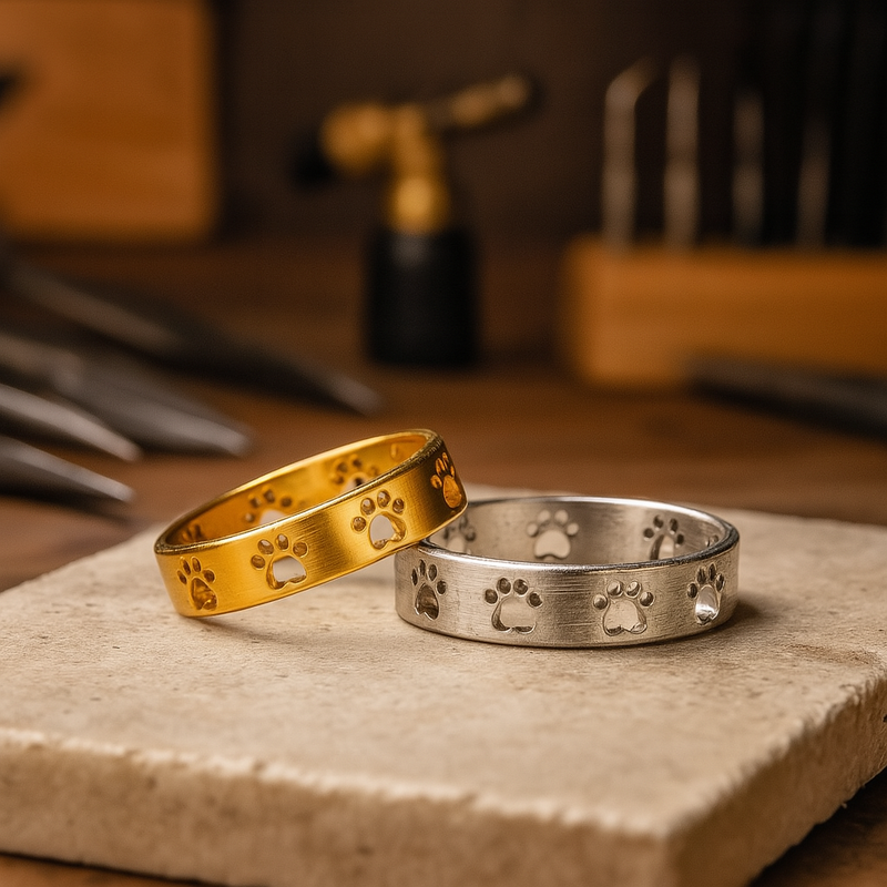 Anillo Empreinte de Huella Doradoe - Acero inoxidable