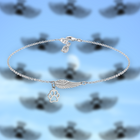Pulsera conmemorativa en plata con ala de ángel y huella - Hecha a mano 5