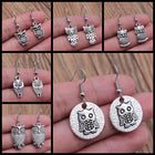 Aretes Colgantees Búho Bohemio vintage 2
