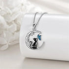 Collar Colgante Cristal Lune Gato Mariposa 1