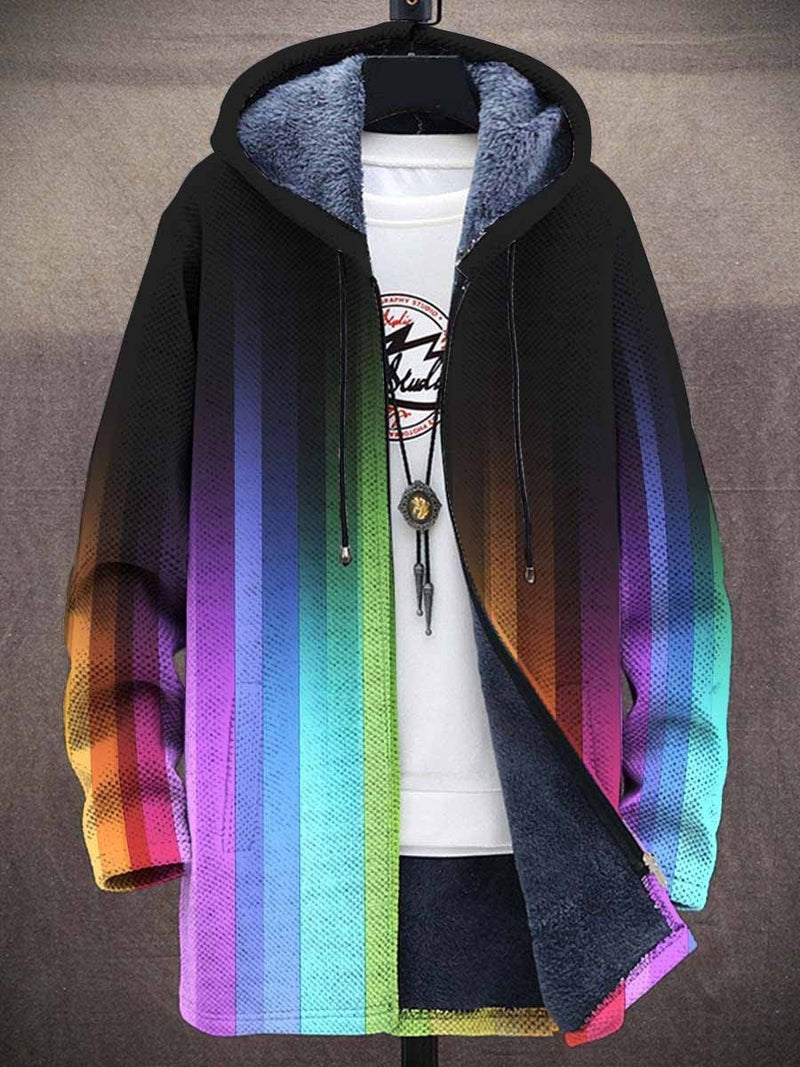 Soledad | Cárdigan con Capucha y Estampado Artístico