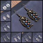 Aretes Colgantees Búho Bohemio vintage 3