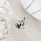 Collar Colgante Cristal Lune Gato Mariposa 2