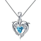 Collar Dauphin Corazón Azul 1