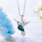 Collar de colibrí brillante con zirconia 3