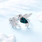 Anillo étincelante ajustable Colibrí con strass 2