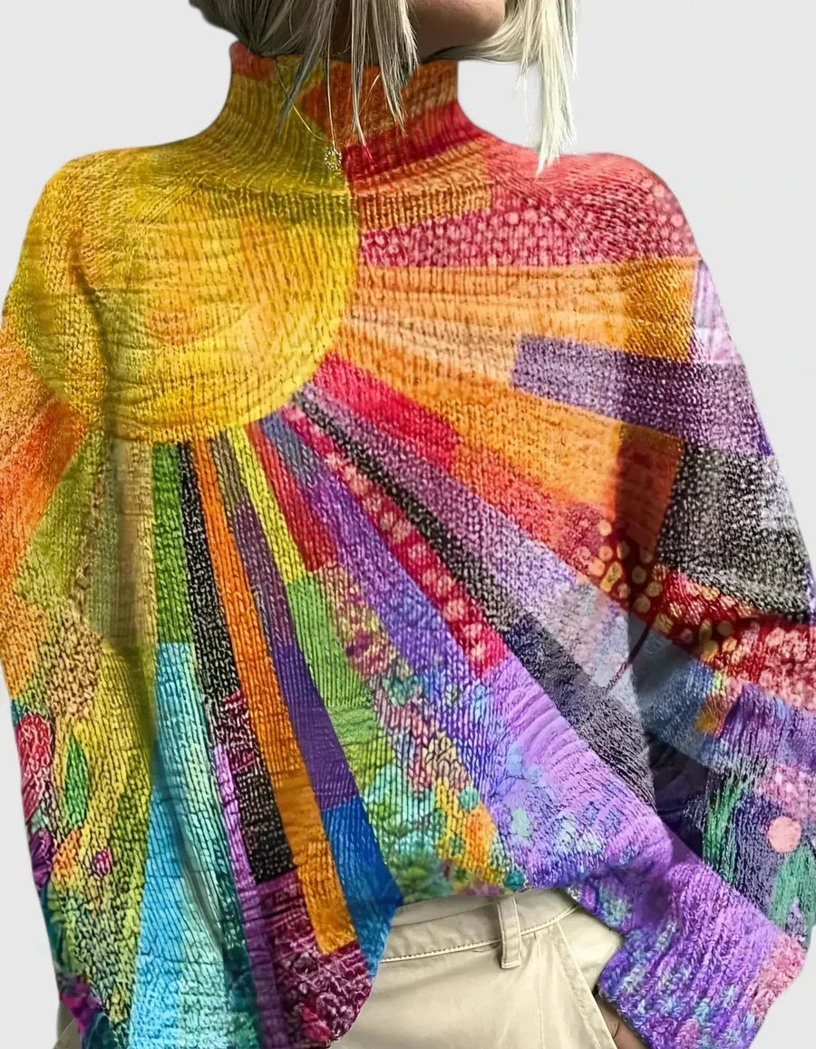 Clara | Artful Roll-Neck Sweater