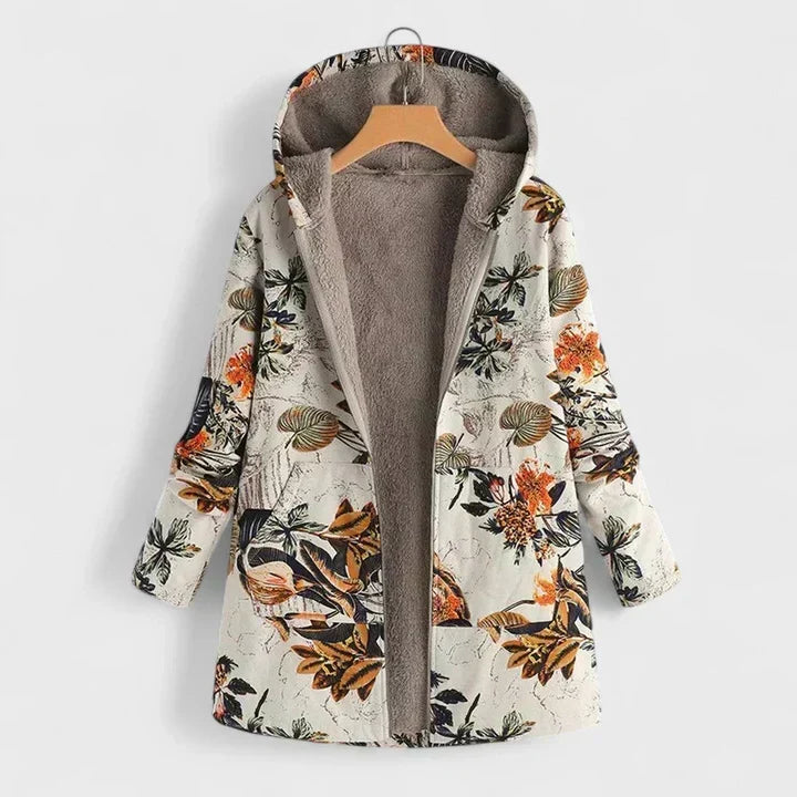 Natalia | Parka con Capucha Botánica
