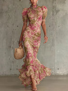 Rosalie™ | Vestido Maxi con Estampado de Rosa Vintage 1