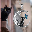 Collar Colgante Cristal Lune Gato Mariposa 4