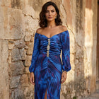Gregoria™ | Vestido Largo Floral con Escote Profundo 3