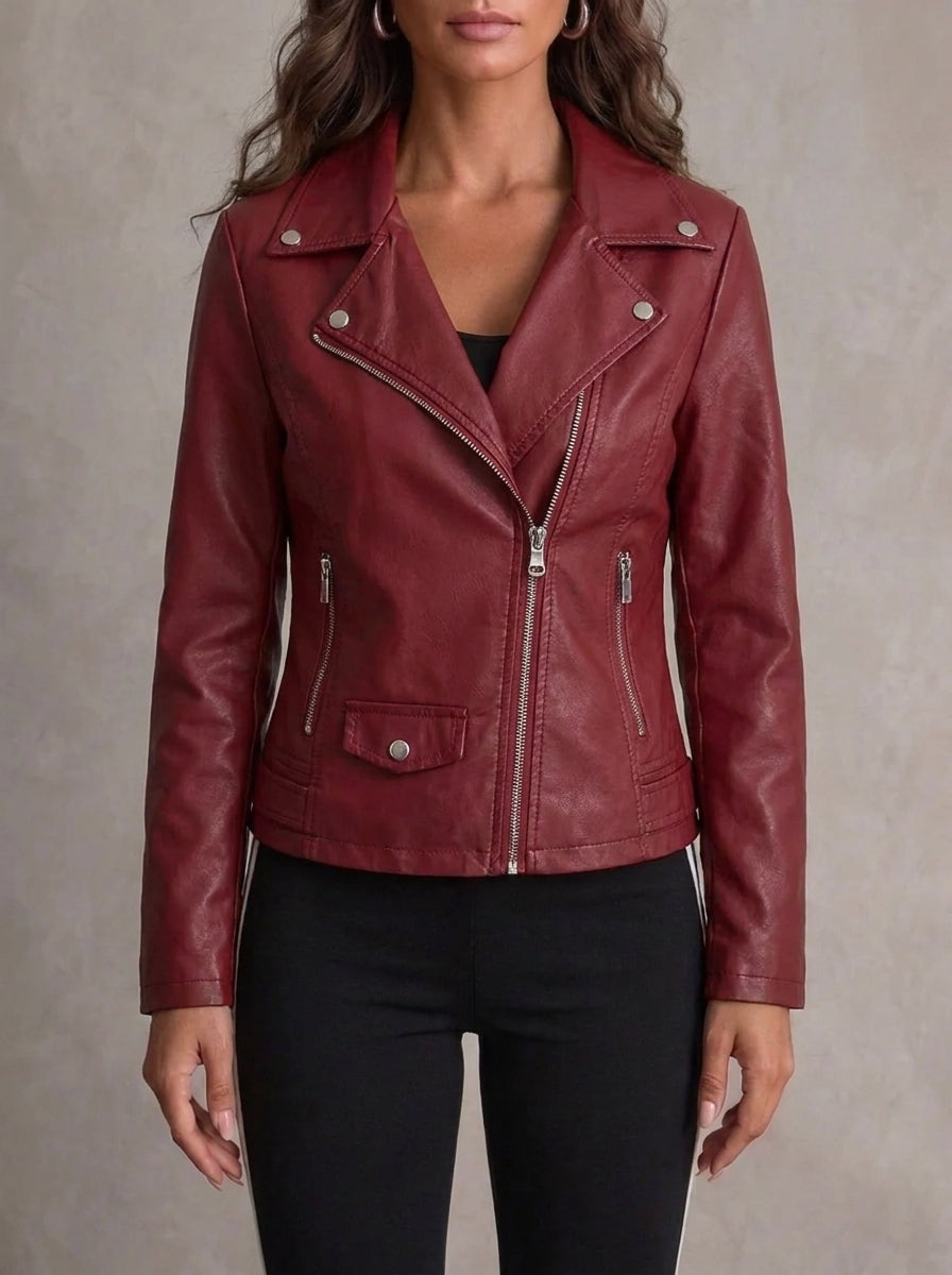 Paola - Chaqueta de Piel Resistente y Elegante