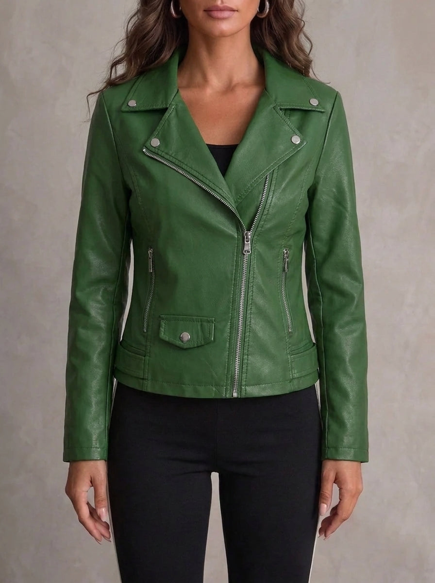 Andrea - Chaqueta de Piel Resistente y Elegante