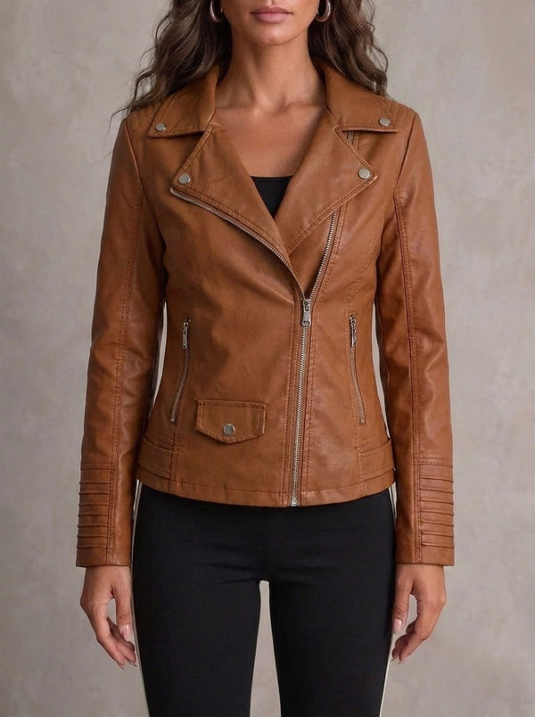 Alejandra - Chaqueta de Piel Resistente y Elegante