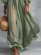 Élodine™ | Vestido Maxi Bohemio con Estampado Floral 4