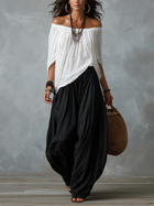 Luna | Conjunto de hombros descubiertos y pantalón fluido 1
