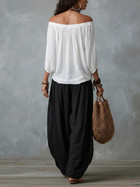 Luna | Conjunto de hombros descubiertos y pantalón fluido 2