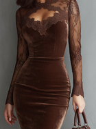 Aurelia™ | Vestido Mini de Terciopelo con Mangas de Encaje 3