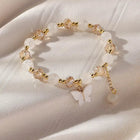 Hermoso Pulsera Extensible Perlé Mariposa 2