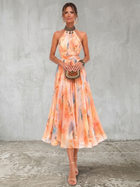 Aurora™ | Vestido de Cuello Halter con Estampado Acuarela 1