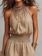 Ainara | Mono con cuello halter 5