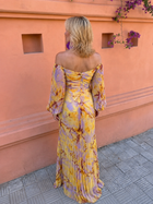GRETA™ – LONG FLORAL DRESS WITH A DEEP NECKLINE 4