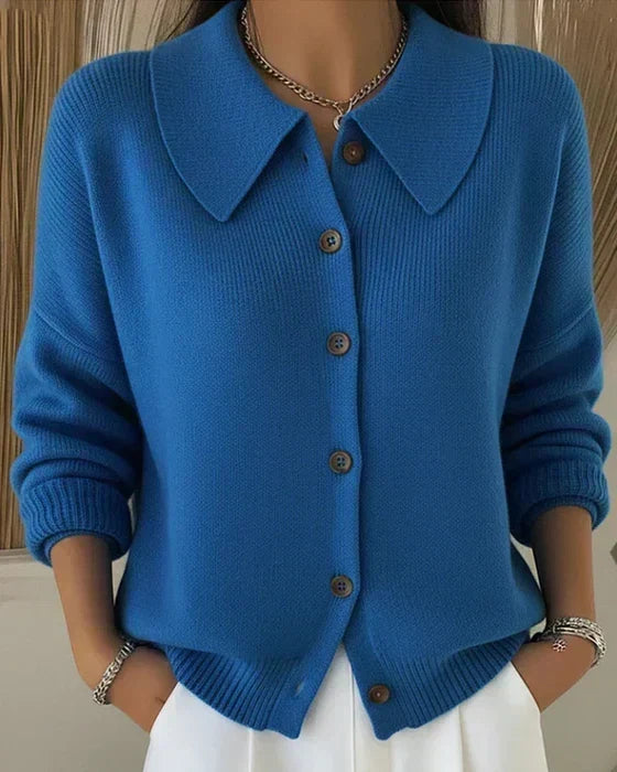 Vega | Chaqueta de Punto con Cuello Camisero