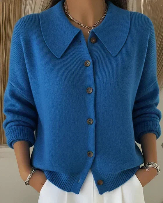 Valeria | Cárdigan con Cuello Camisero