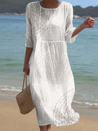 Vestido casual bordado para mujer 1