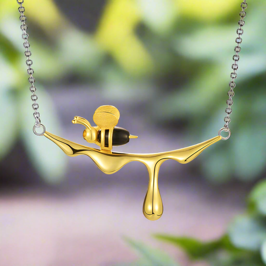 Collar Gouttes de Miel y Abeja