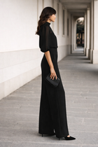 Valentina | Conjunto de tres piezas que incluye una camisola transparente y pantalones de pierna ancha. 3