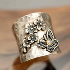 Anillo large Abeja fleur Mariposa 3