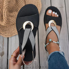Skylar | Sandalias planas con hebilla metálica 2