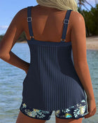 Valeria - Traje de Baño de Rayas con Short de Playa 3