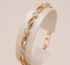 Socorro - Pulsera Dorada Elegante con Circonita 1