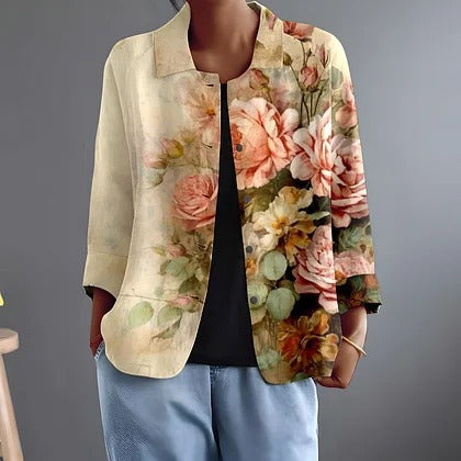 Rocío | Chaqueta Abierta Floral