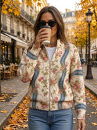 Eulalia™ | Cárdigan con Estampado de Rosas Trepadoras y Cintas 2