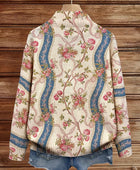 Eulalia™ | Cárdigan con Estampado de Rosas Trepadoras y Cintas 4