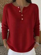 Helena | Jersey de Punto con Botones Henley 3