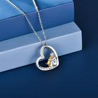 Collar en Plata de ley 925 - Motif Corazón y Perro con Zirconia 3