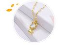 Collar Gato plaqué oro con zircon 5