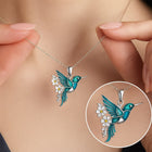 Hermoso Collar Colibrí con Aretes de regalo - Oferta por tiempo limitado 3