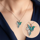 Hermoso Collar Colibrí con Aretes de regalo - Oferta por tiempo limitado 4