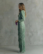 Chiara | Vestido Elegante con Mangas de Flecos 4