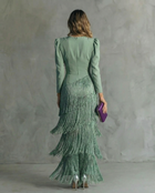 Chiara | Vestido Elegante con Mangas de Flecos 5